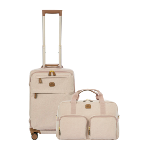 Volterra Trama Carry-On + Holdall Bundle in Bordeaux