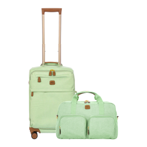 Volterra Trama Carry-On + Holdall Bundle in Green